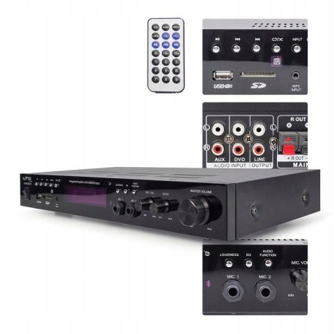 Wzmacniacz Hi-Fi 2x 50W ATM6000BT Ltc Audio Z FUNKCJĄ BLUETOOTH