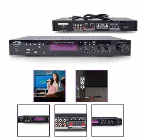 Wzmacniacz Hi-Fi 2x 50W ATM6000BT Ltc Audio Z FUNKCJĄ BLUETOOTH