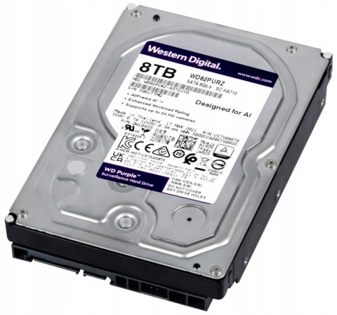Dysk twardy Western Digital PURPLE 8TB WD82PURZ-85TEUY0