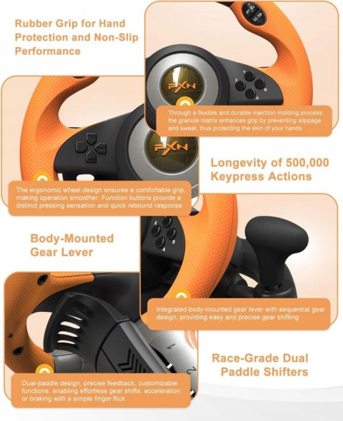 KIEROWNICA DO GIER PXN V3 PRO PC PS4 XBOX