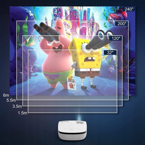 Projektor NicPow RD850 5500LUX 1080P MEGA OKAZJA