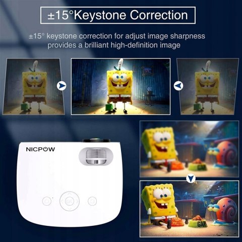 Projektor NicPow RD850 5500LUX 1080P MEGA OKAZJA