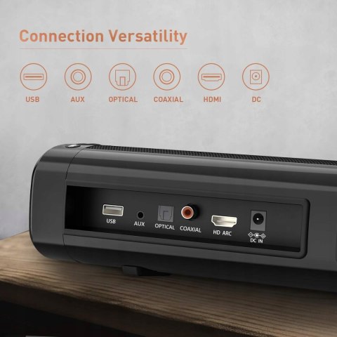 SOUNDBAR TOPVISION SL01 120W BLUETOOTH USB AUX BLACK