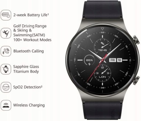 Smartwatch Huawei Watch GT 2 Pro czarny