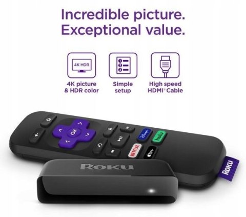 Odtwarzacz multimedialny Roku Premiere TV BOX 4K