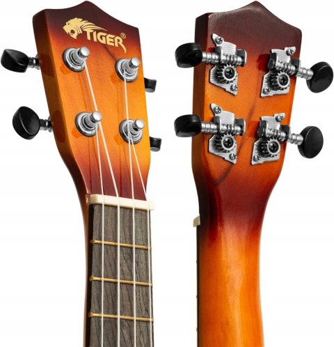 Tiger Ukulele sopranowe UKE7 dla początkujących + TORBA + STRUNY + KOSTKA