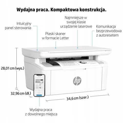 Drukarka wielofunkcyjna laserowa mono HP LaserJet M140we SPRAWDŹ OPIS!