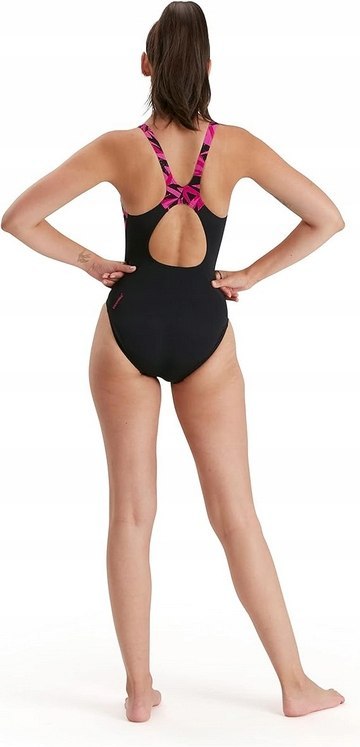 Speedo strój kąpielowy jednoczęściowy czarny rozmiar 46 sportowy design