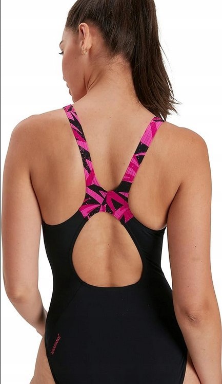 Speedo strój kąpielowy jednoczęściowy czarny rozmiar 46 sportowy design