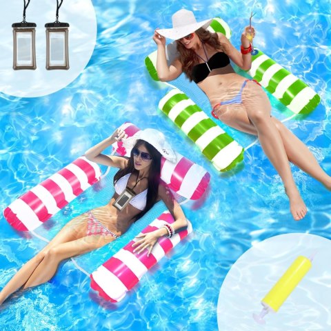 Vestilly pływający hamak 2 sztuki nadmuchiwane siedzisko etui gratis