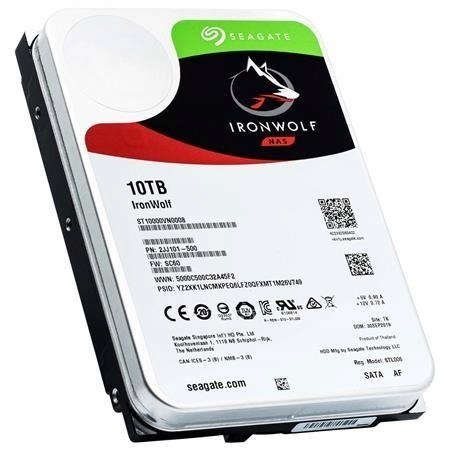 Dysk twardy Seagate IronWolf 10TB ST10000VN000 SATA III 3,5"
