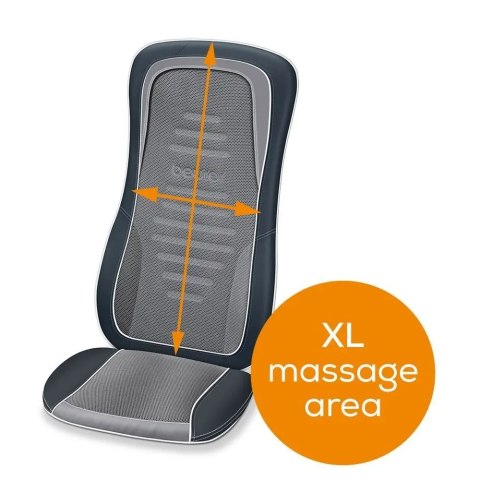 Mata masująca Beurer MG 315 odcienie szarości Shiatsu podgrzewane głowice