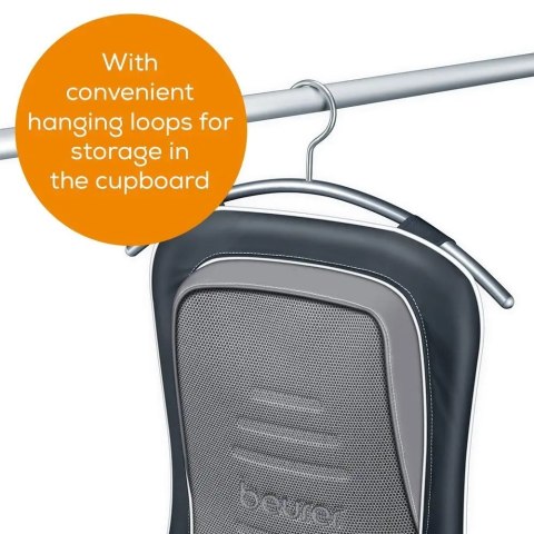 Mata masująca Beurer MG 315 odcienie szarości Shiatsu podgrzewane głowice