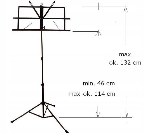 Windsor Statyw Stojak Pulpit na Nuty