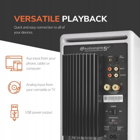 ZESTAW GŁOŚNIKÓW AUDIOENGINE A5+ 50W WHITE