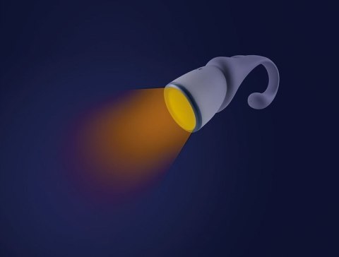 BÉABA wisząca bezprzewodowa lampka nocna szara 90h świecenia ergonomiczna