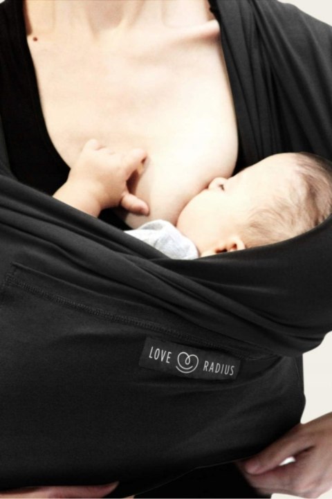 Chusta wiązana elastyczna wysokiej jakości Love Radius EL1010 czarna