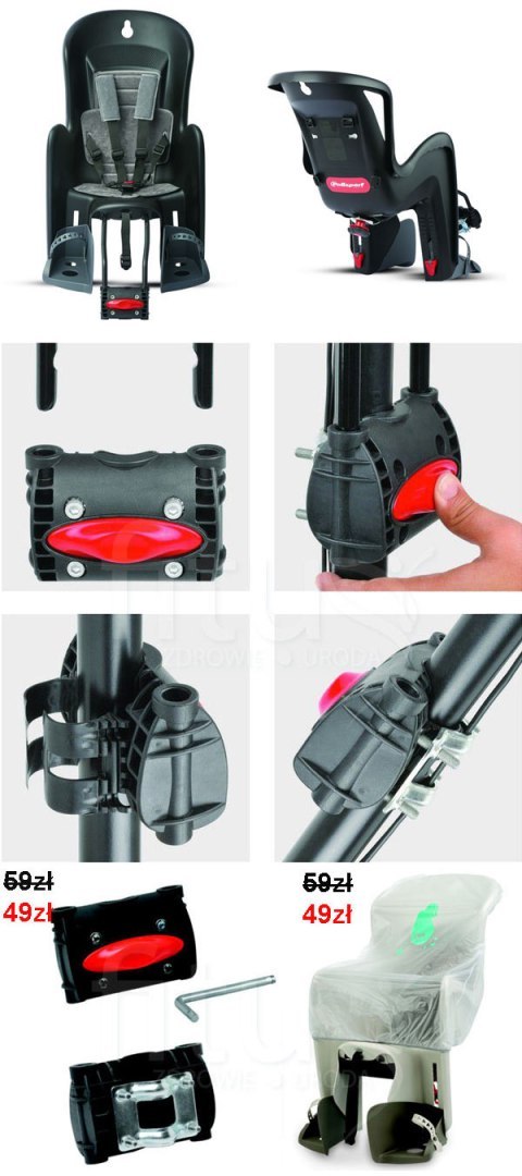 Fotelik rowerowy tylny POLISPORT BILBY MAXI FF