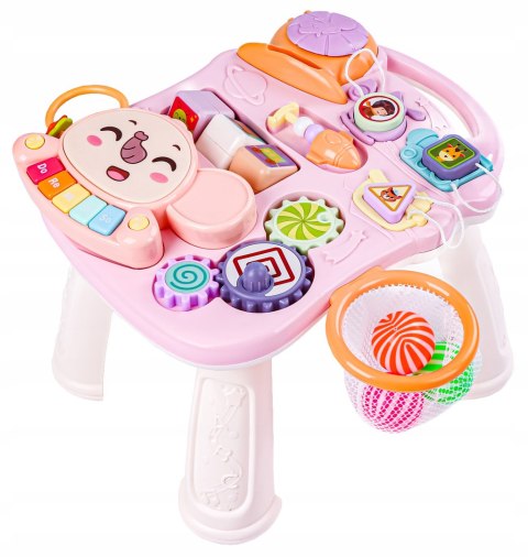 Interaktywny chodzik 2w1 ze zdejmowaną tablicą do zabawy i nauki LIUFASHI