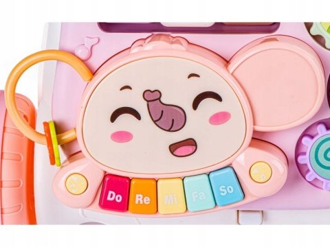 Interaktywny chodzik 2w1 ze zdejmowaną tablicą do zabawy i nauki LIUFASHI