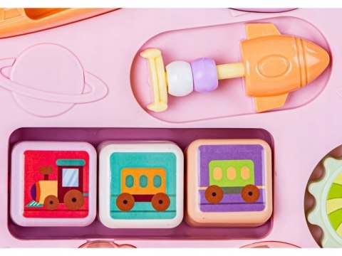 Interaktywny chodzik 2w1 ze zdejmowaną tablicą do zabawy i nauki LIUFASHI