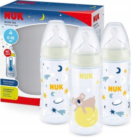 NUK First Choice +night zestaw butelek 3x 300 ml 6-18msc
