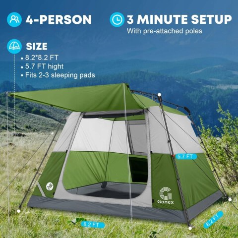 Namiot turystyczny Gonex 4 osobowy