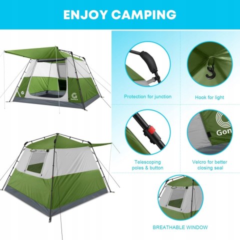 Namiot turystyczny Gonex 4 osobowy