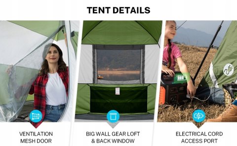 Namiot turystyczny Gonex 4 osobowy