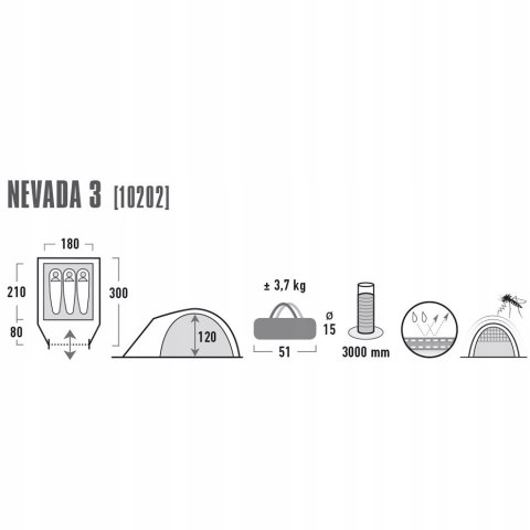 Namiot turystyczny High Peak Nevada 3