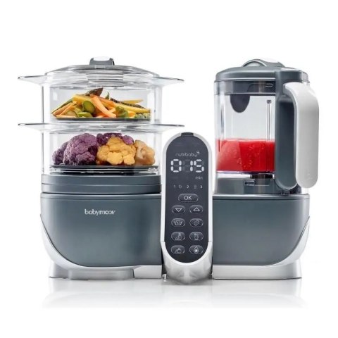 Robot kuchenny Babymoov Nutribaby szary parowar blender 5w1 500W szary