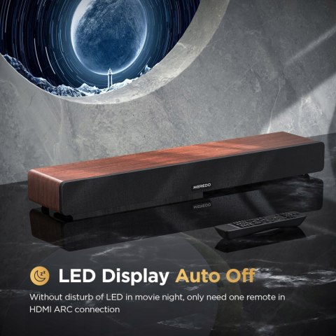 SOUNDBAR MEREDO D47 2.1 165W BLUETOOTH WOOD