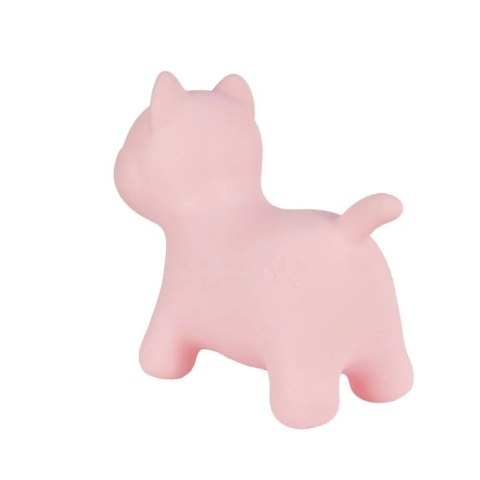 Skoczek gumowy dla dzieci od 1 roku Tootiny Hoppimals kotek różowy