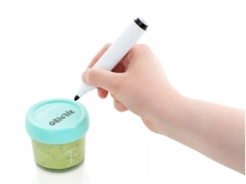 Szklane słoiczki na żywność Babymoov Babydols 240 ml 4 szt. kolorowe