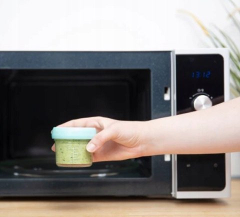 Szklane słoiczki na żywność Babymoov Babydols 240 ml 4 szt. kolorowe