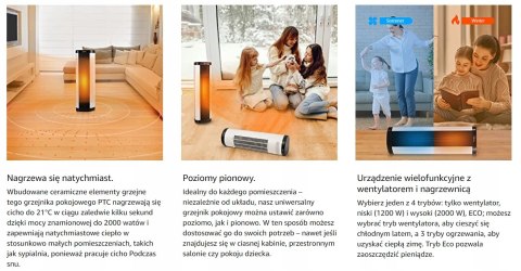 Termowentylator ceramiczny Midea NTH20-17BR 2000 W