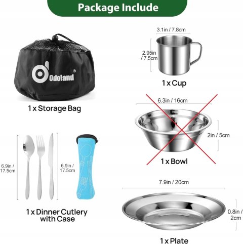 Zestaw turystyczny Odoland 6 w 1