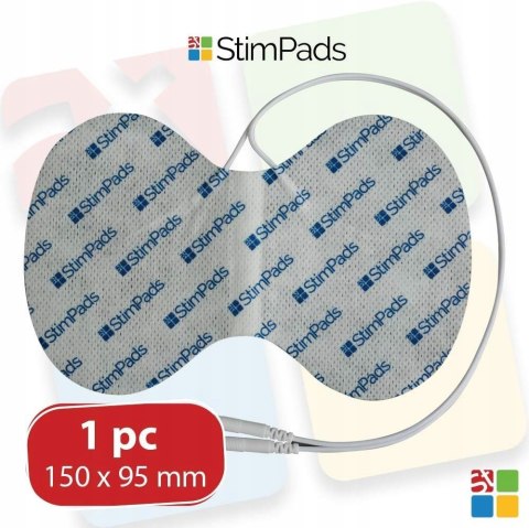 1x DUŻA ELEKTRODA ŻELOWA 16 cm x 9,5 cm ELEKTROSTYMULATOR MASAŻER TENS/EMS