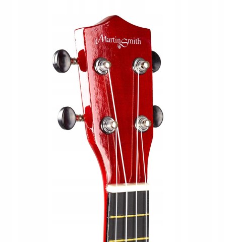 Martin Smith UK-212-A Soprano Ukulele, czerwony