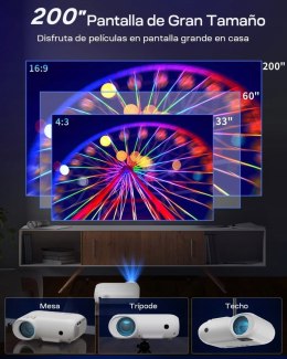 Projektor LCD YOTON Y7 - 10000 lumenów, wifi, bluetooth, pc/ps4, ZOOM IOS