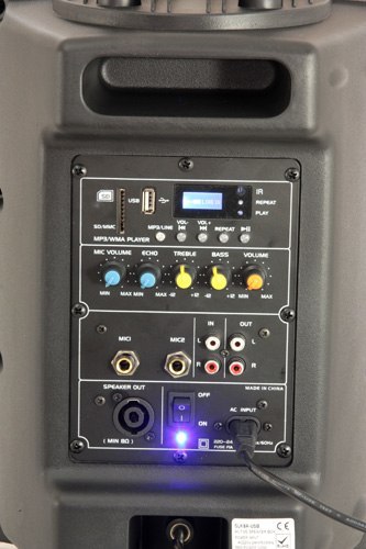 Ibiza - SLK8A-BT - Aktywny głośnik PLUG & PLAY 300W Bluetooth, USB, SD, AUX