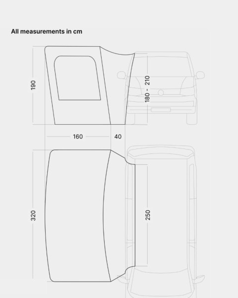 Markiza kampingowa na busa Qeedo Motor Canopy