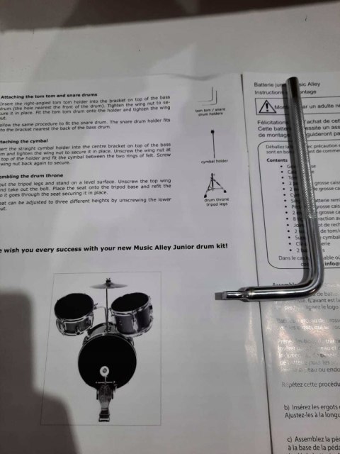 Perkusja zestaw perkusyjny Music Alley Junior Dbjk02 - BEZ SIEDZISKA