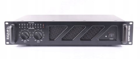 Wzmacniacz Ibiza Sound AMP1000MKII 2x 800w RCA/JACK SPEAKON/BORN 19"