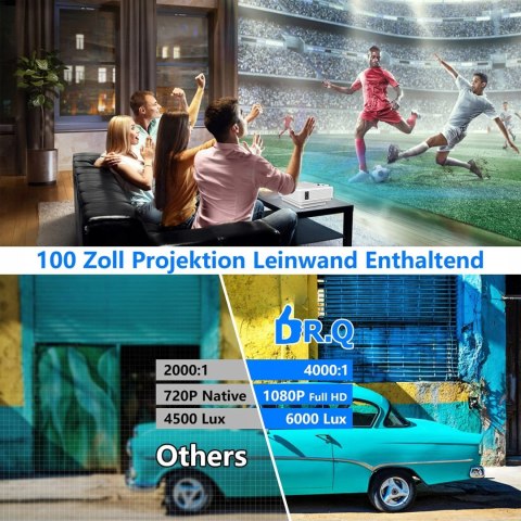 Projektor DR Q HI-04 DO FILMÓW IDEALNY OKAZJA HIT HDMI - EKRAN W ZESTAWIE