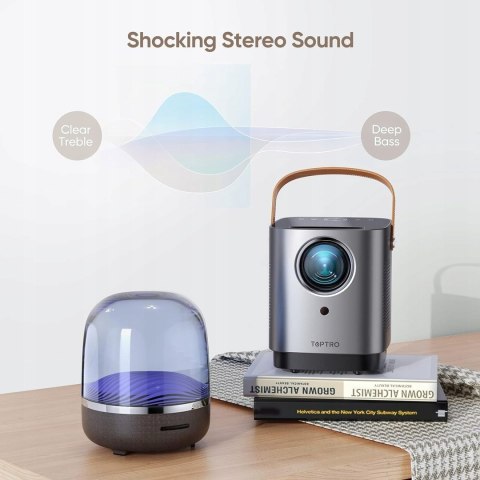 Projektor LED Toptro TR23 - HDMI, WIFI, BLUETOOTH, 1080P, 12000 lumenów