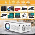 QKK V08 LED projektor multimedialny 1080P 6000lm