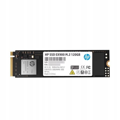 Dysk SSD HP EX900 120GB M.2 PCIe Gen3 NVMe
