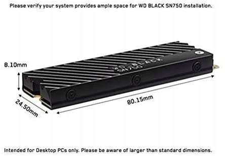 Dysk SSD NVMe M.2 WD BLACK SN750 2TB Heatsink HiT!