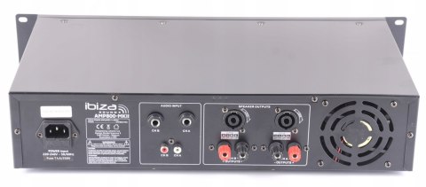 Ibiza - AMP800-MKII - Profesjonalny wzmacniacz z procesorem dźwięku 2x600W